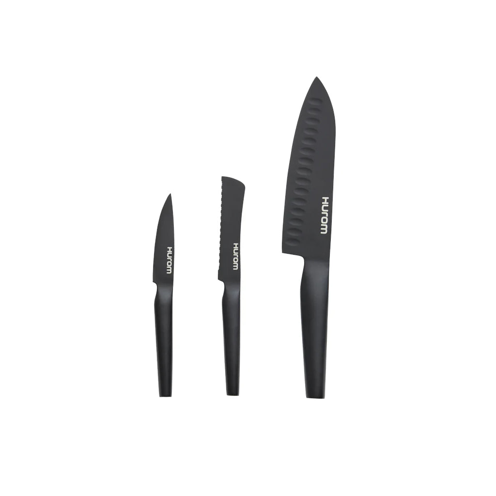 Fruit & Vegetable Knife Set, Matte Black