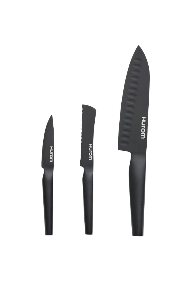 Fruit & Vegetable Knife Set, Matte Black